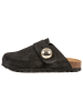 billowy Leren clogs zwart