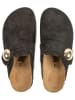 billowy Leren clogs zwart