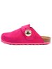billowy Leder-Clogs in Pink