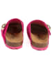 billowy Leder-Clogs in Pink