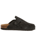 billowy Leren clogs zwart