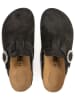billowy Leren clogs zwart