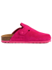 billowy Leder-Clogs in Pink