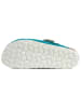 billowy Leren clogs turquoise