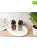 Violeta Home 2-delige set: kruidenglazen zwart/transparant