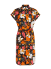 O'Neill Strandkleid "Cali" in Schwarz/ Orange/ Pink