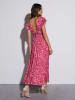 Milan Kiss Kleid in Pink/ Rot