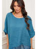 La Compagnie Du Lin Linnen blouse "Cody" blauw