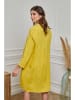 La Compagnie Du Lin Lniana sukienka "Hava" w kolorze żółtym