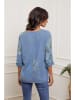 La Compagnie Du Lin Blouse "Julianna" blauw