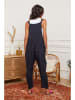 La Compagnie Du Lin Leinen-Jumpsuit "Stephania" in Dunkelblau