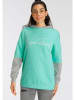 Kangaroos Hoodie in Mint/ Grau
