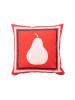 Benetton Kussen rood/lichtroze - (L)40 x (B)40 cm