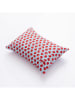 Benetton Kissen in Hellblau/ Rot