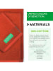 Benetton 3tlg. Handtuchset in Rot