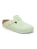 Birkenstock Leder-Clogs "Boston" in Mint