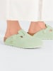 Birkenstock Leren clogs "Boston" mintgroen