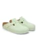 Birkenstock Leder-Clogs "Boston" in Mint