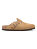 Birkenstock Leren clogs "Boston" beige