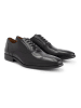DENBROECK Leren veterschoenen "Platt St." zwart
