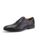 DENBROECK Leren veterschoenen "Platt St." zwart