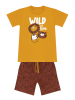 Denokids 2tlg. Outfit "Wild Friends" in Gelb/ Hellbraun