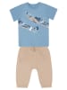 Denokids 2-delige outfit "Glider" lichtblauw/beige