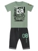 Denokids 2-delige outfit: "Player 08" kaki/antraciet