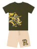 Denokids 2-delige outfit "Camo Rhino" kaki/beige