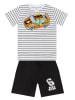 Denokids 2tlg. Outfit "Racer 06" in Weiß/ Schwarz