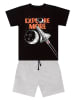 Denokids 2-delige outfit "Mission Moon" zwart/grijs