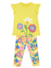 Denokids 2-delige outfit "Flower Garden" geel/meerkleurig