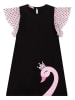 Denokids Kleid "Royal Swan" in Schwarz/ Rosa