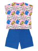 Denokids 2-delige outfit "Sweet Cookies" lichtroze/blauw