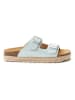 Mandel Slippers "Ana" lichtblauw