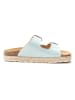 Mandel Slippers "Ana" lichtblauw