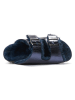 Mandel Slippers "Alberto" donkerblauw
