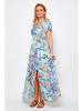 Tarifa Kleid in Türkis/ Bunt