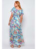 Tarifa Kleid in Türkis/ Bunt