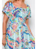 Tarifa Kleid in Türkis/ Bunt