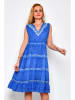 Tarifa Jurk blauw/wit