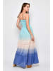 Tarifa Kleid in Türkis/ Blau