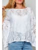 Tarifa Bluse in Weiß/ Weiß