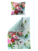 Bierbaum Satin-Bettwäsche-Set in Hellblau/ Rosa