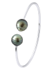 ATELIERS SAINT GERMAIN Silber-Armreif mit Tahitizuchtperle