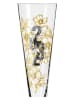 RITZENHOFF Champagnerglas "Brillantnacht" in Gold/ Schwarz - 205 ml