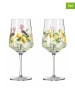 RITZENHOFF 2-delige set: cocktailglazen "Summer Dew Limoncello" geel/groen - 544 ml