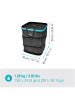 Gardena PopUp-Gartenabfallsack in Schwarz - 120 l