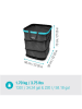 Gardena PopUp-Gartenabfallsack in Schwarz - 220 l in Schwarz