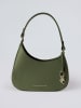 CXL by Christian Lacroix Leder-Schultertasche "Ambroise" in Khaki - (B)28 x (H)14 x (T)6 cm